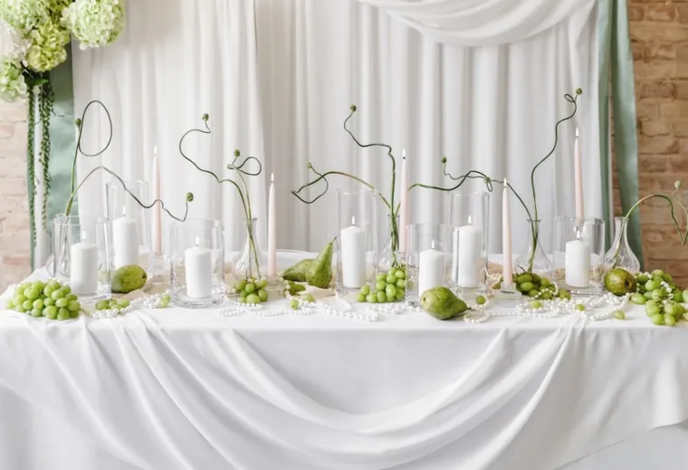 PartyDeco, szklana tuba na świece, 13-17 cm