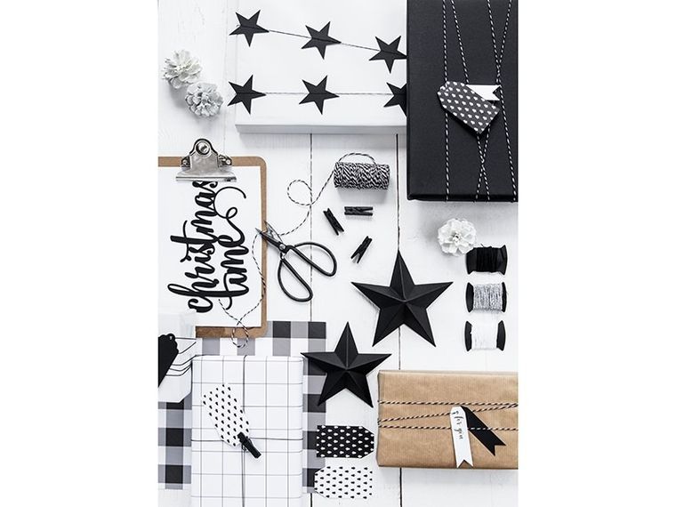 PartyDeco, sznurek piekarski do pakowania prezentów, czarny, 50 m