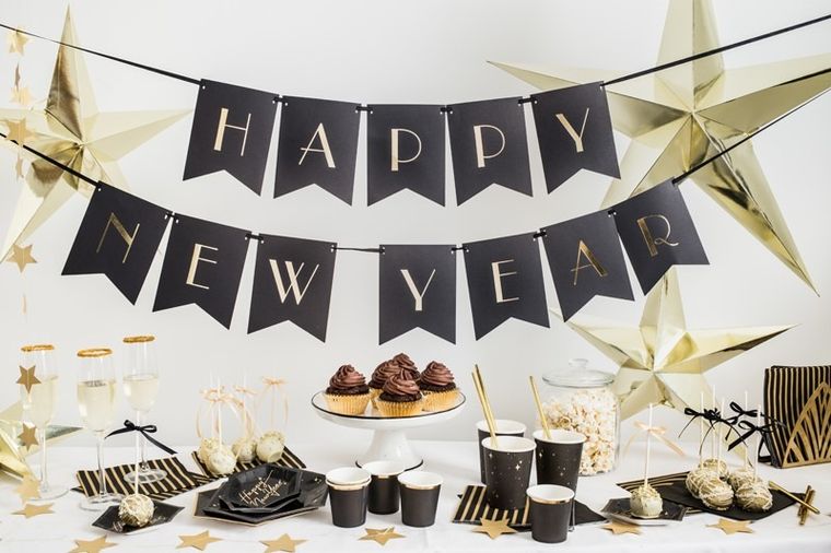 PartyDeco, tasiemka ozdobna satynowa, czarny, 6 mm, 25 m