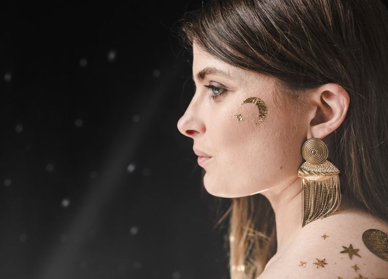 PartyDeco, tatuaże New Year's Eve, mix, 10 szt.