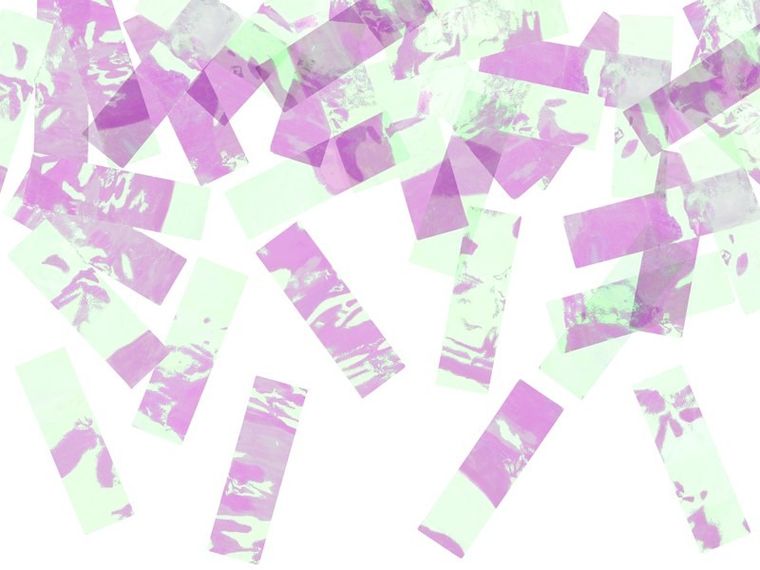 PartyDeco, tuba strzelająca konfetti, opalizujący, 60 cm