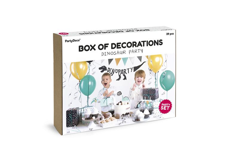 PartyDeco, zestaw dekoracji Party, Dinozaury