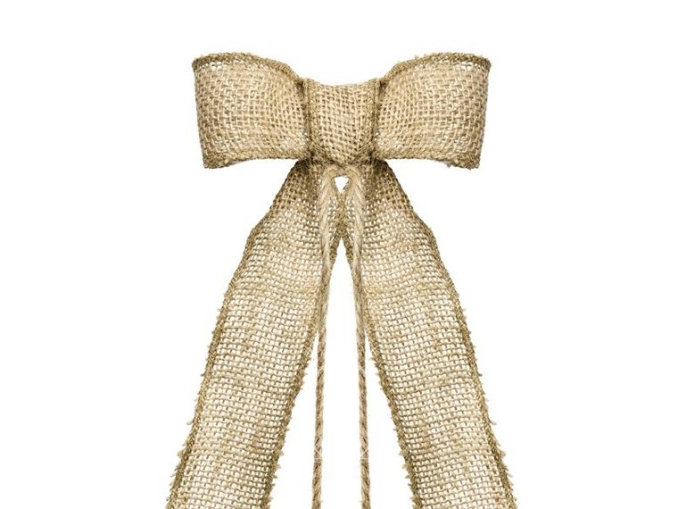 PartyDeco, zestaw dekoracji samochodowych, Kokardki, juta