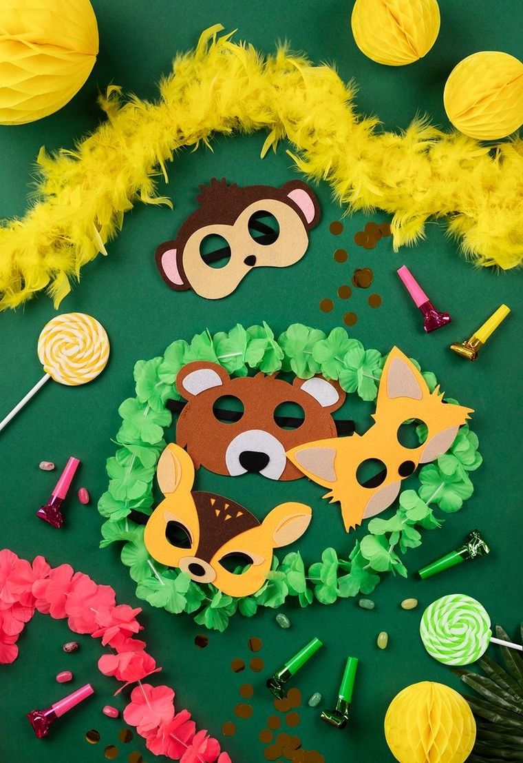 PartyPal, maska Lisek, filcowa