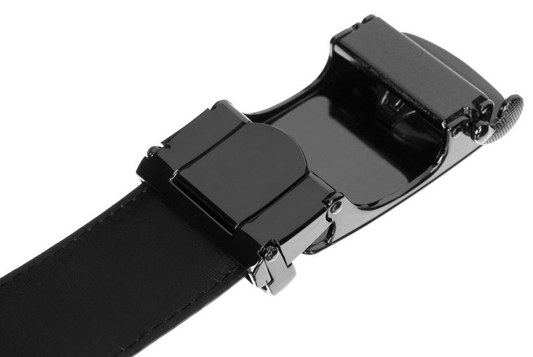 Pasek męski, brązowy, skórzany, Peterson