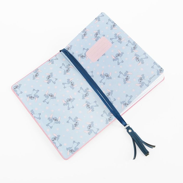 Paso, Lilo i Stitch, notatnik z sercem, A5, różowy