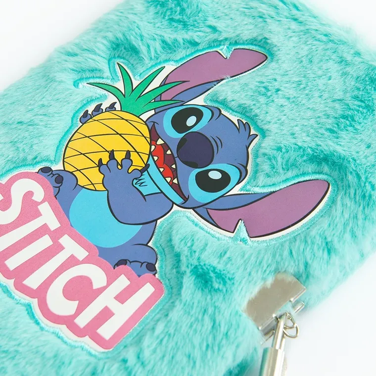 Paso, Lilo i Stitch, pamiętnik z kłódką, pluszowy, A5, 96 kartek, linia, zielony