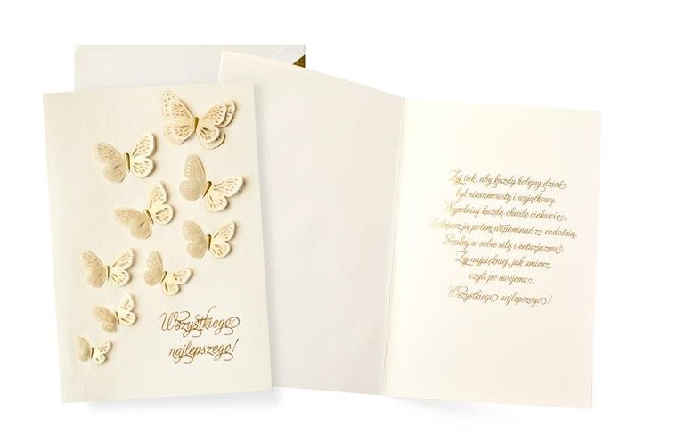 Passion Cards, karnet, Motyle