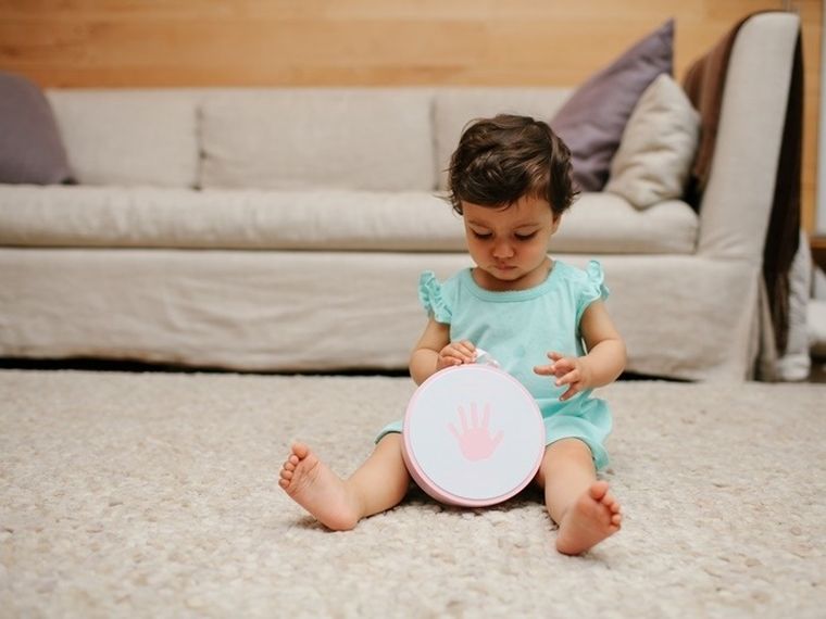 Pearhead, odcisk bobasa w okrągłym pudełku, pink