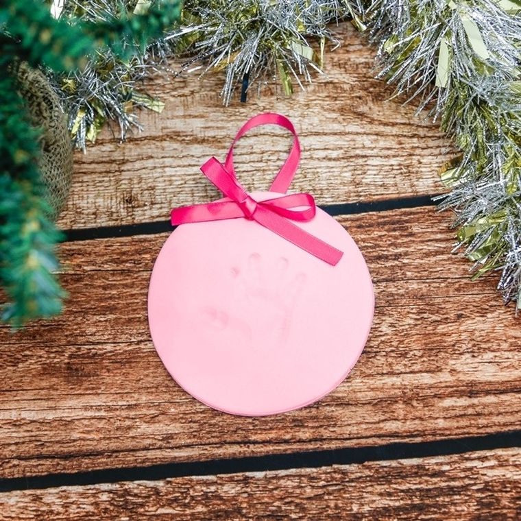 Pearhead, odcisk rączki, zawieszka, różowa