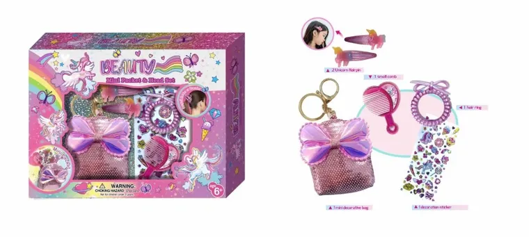 Pecoware, zestaw do włosów, jednorożec