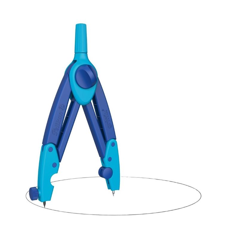 Pelikan, Griffix, cyrkiel, niebieski