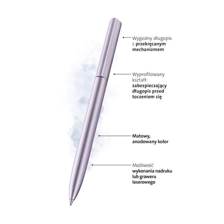 Pelikan, Ineo K6, długopis automatyczny w etui, metalowy, lawenda
