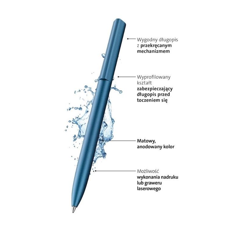 Pelikan, Ineo K6, długopis automatyczny w etui, metalowy, ocean