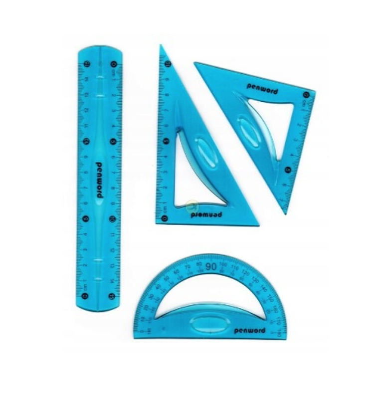 Penword, komplet geometryczny, 4 elementy