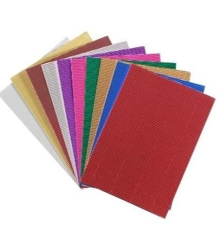 Penword, tektura, A4, falista, metallic, 10 szt.