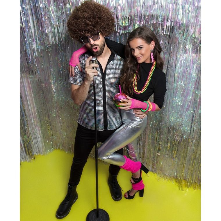 Peruka afro, brązowa