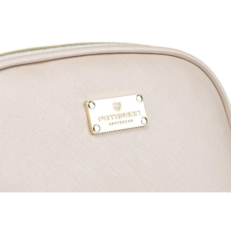 Peterson, kosmetyczka, 1-komorowa, beżowa