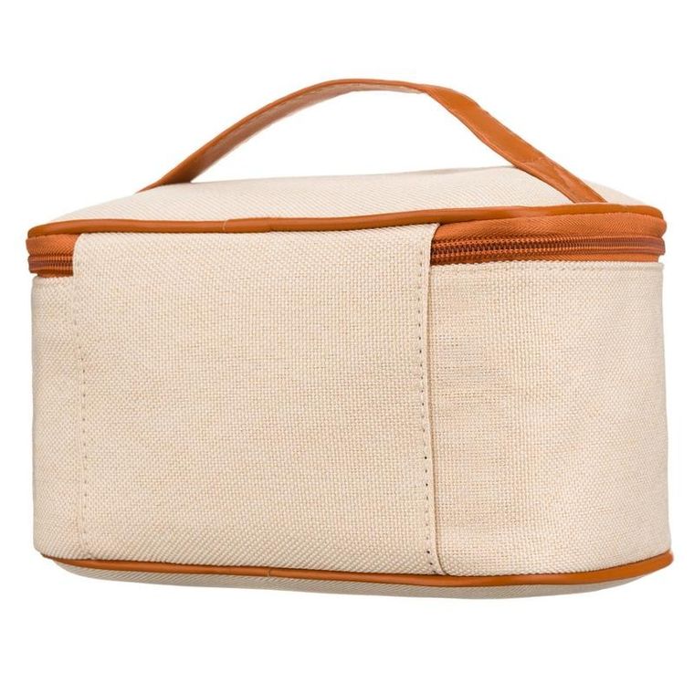 Peterson, kosmetyczka kuferek, beżowa-brązowa