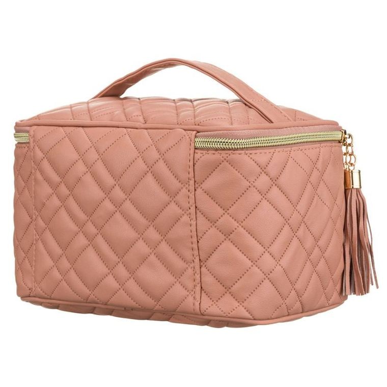 Peterson, kosmetyczka kuferek, różowa