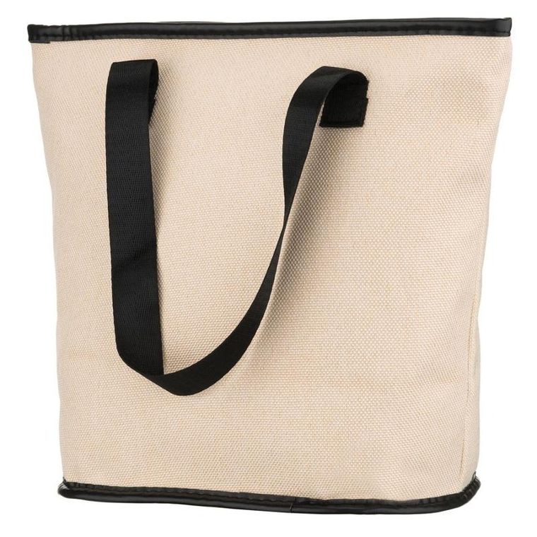 Peterson, kosmetyczka torba, tkanina syntetyczna, beżowo-czarna