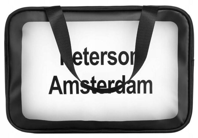 Peterson, kosmetyczka wodoodporna, czarna, 3 szt.