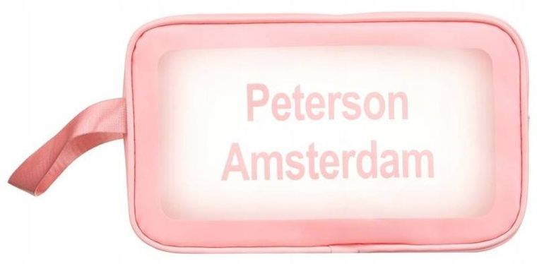 Peterson, kosmetyczka wodoodporna, różowa, 3 szt.