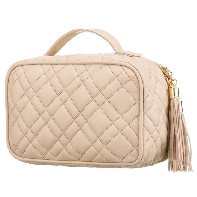 Peterson, kosmetyczka z uchwytem, tkanina syntetyczna, beżowa