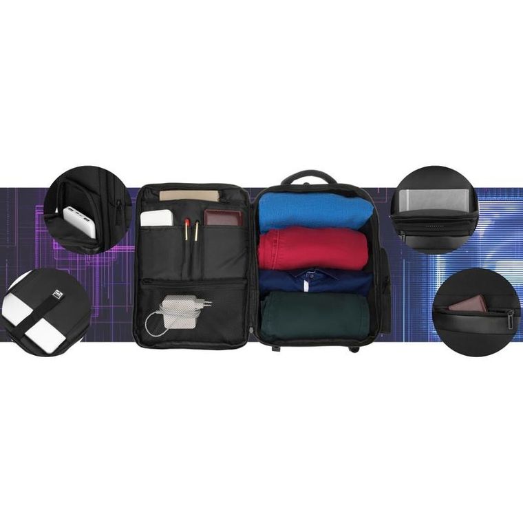 Peterson, plecak podróżny, czarny