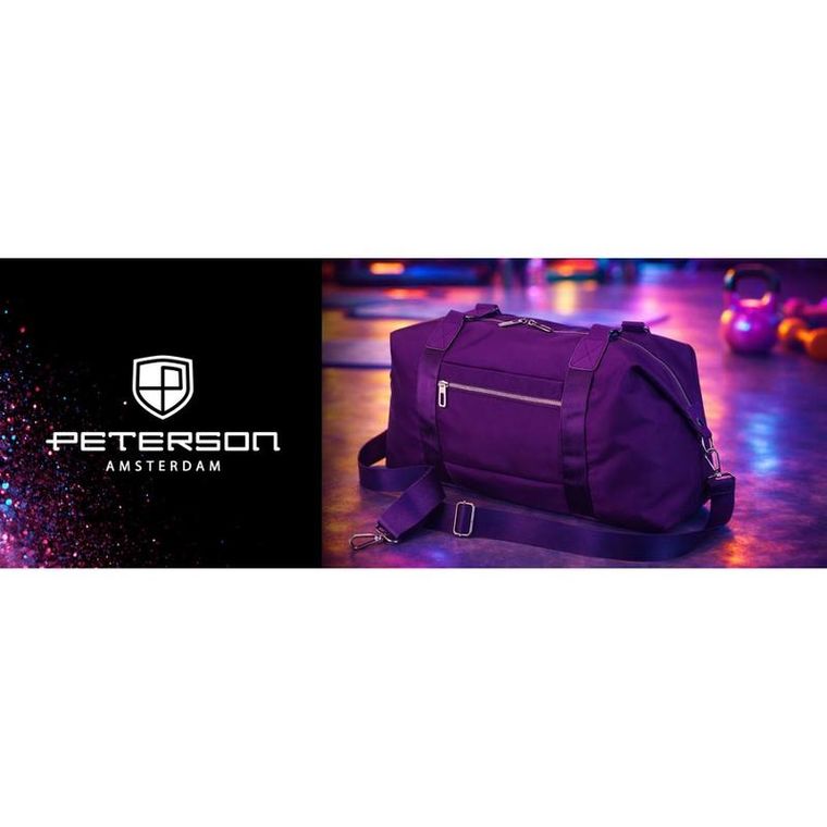 Peterson, torba sportowa, 1-komorowa, fioletowa