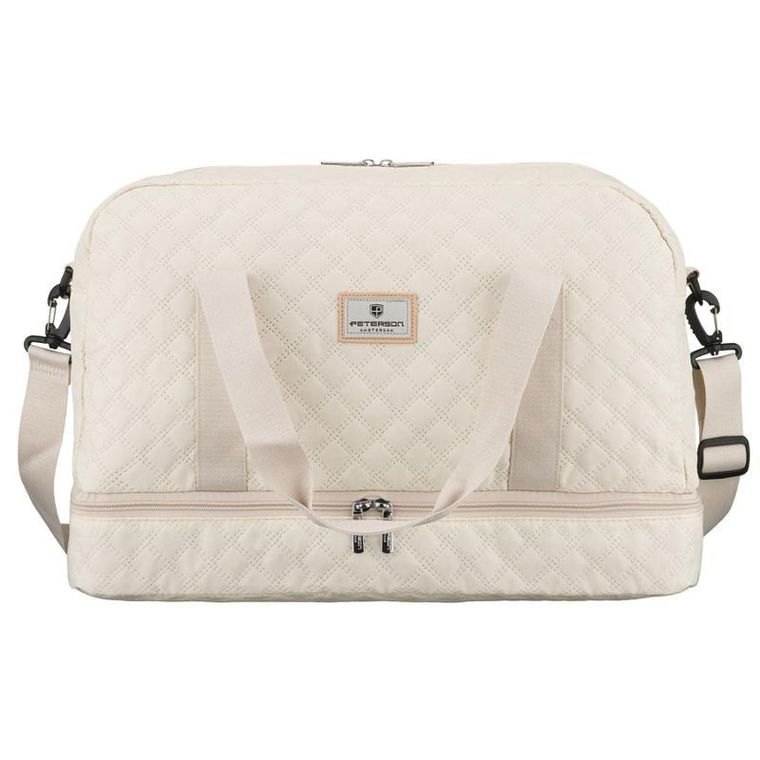 Peterson, torba treningowa, 2-komorowa, beżowa