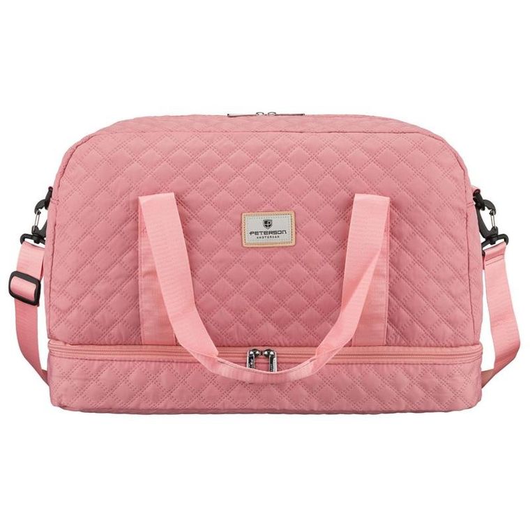 Peterson, torba treningowa, 2-komorowa, różowa