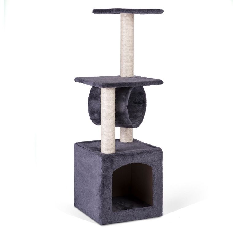 Pethaus, drapak dla kota, domek, szary, 93 cm