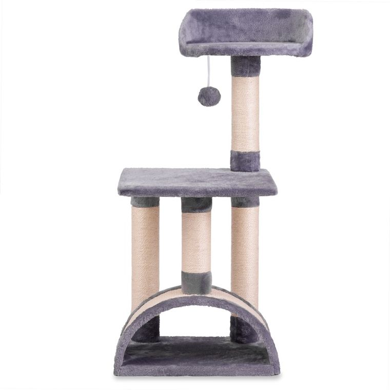 Pethaus, drapak dla kota, pompon, szary, 83 cm