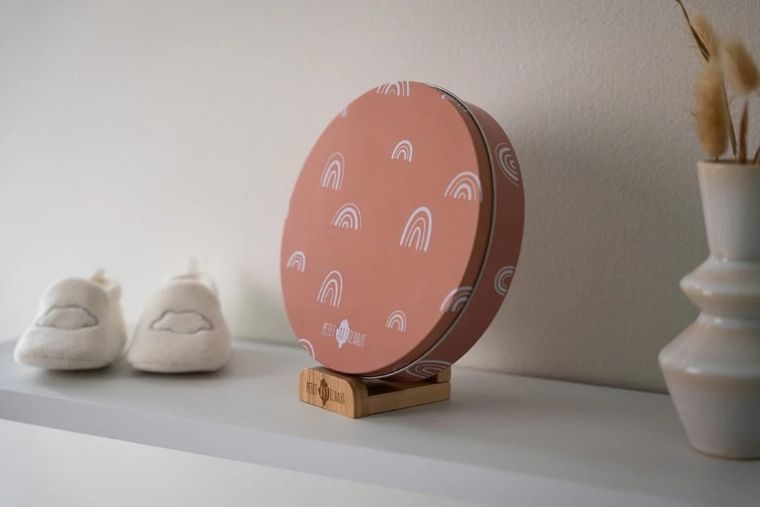 Petit Artichaut, Tęcza, okrągłe pudełko na odcisk