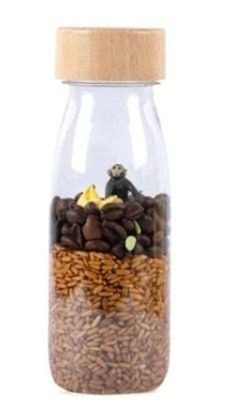 Petit Boum, butelka obserwacyjna, małpka
