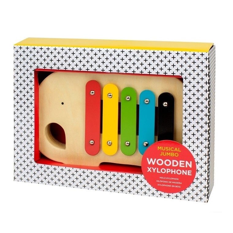 Petit Collage, Słoń, cymbałki drewniane