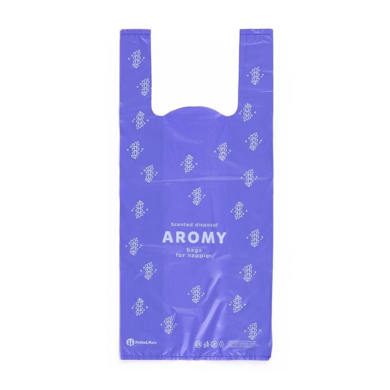 Petite&Mars, Aromy, woreczki zapachowe z uchytami na zużyte pieluszki, 100 szt.