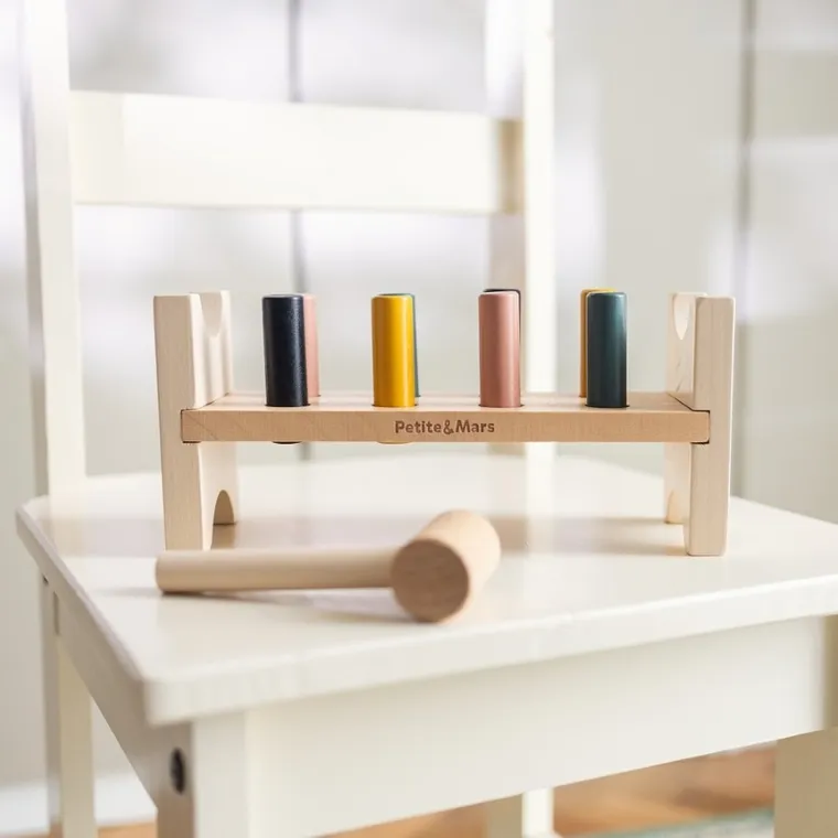 Petite&Mars, Big Bang Wood of Mars, drewniana przebijanka, Aurora Pink