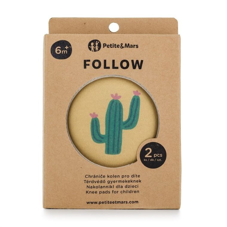 Petite&Mars, Follow, elastyczne nakolanniki do raczkowania, Intense Ochre