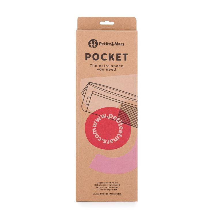 Petite&Mars, Pocket, organizer do wozka, absolute black