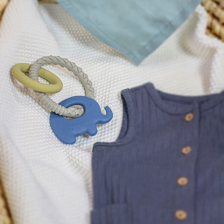 Petite&Mars, silikonowy gryzak, Elefi