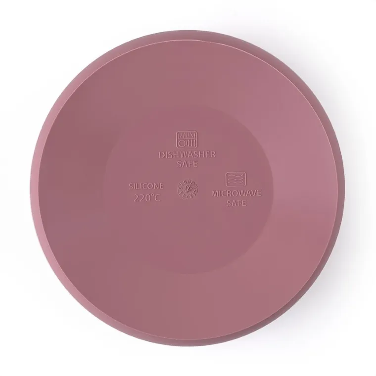 Petite&Mars, Take&Match, dwukolorowa miska, Dusty Rose, 6m+