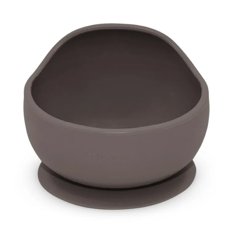 Petite&Mars, Take&Match, silikonowa miseczka z przyssawką, Bitter Cocoa, 6m+