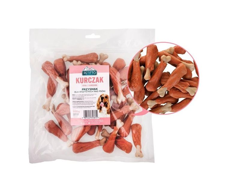 Petitto, udka z kurczaka, przysmak dla psa, 500g