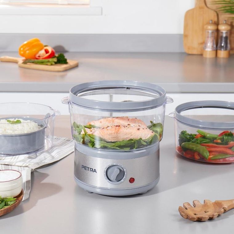 Petra, parowar z 3 poziomami, 500W, 7,5l