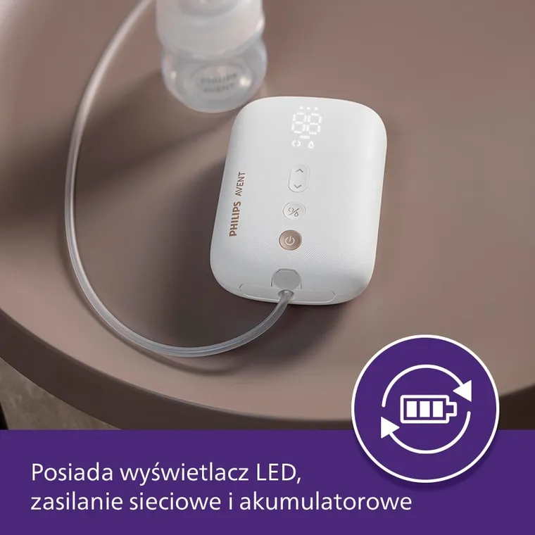 Philips Avent, elektryczny laktator Premium Naturalmotion, mikro USB SCF396/31