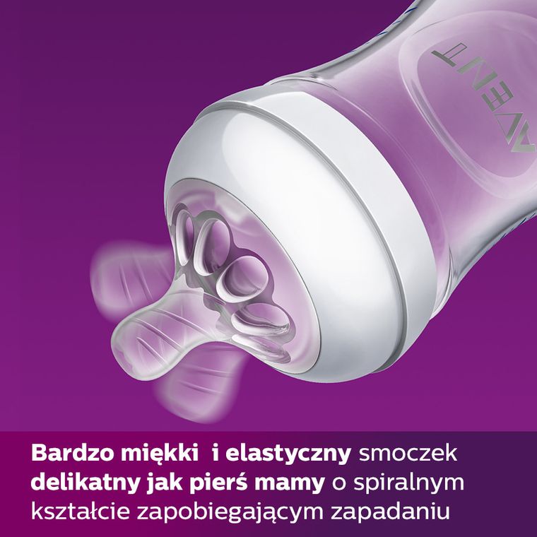 Philips Avent, Natural 2.0, butelka szklana, 240 ml