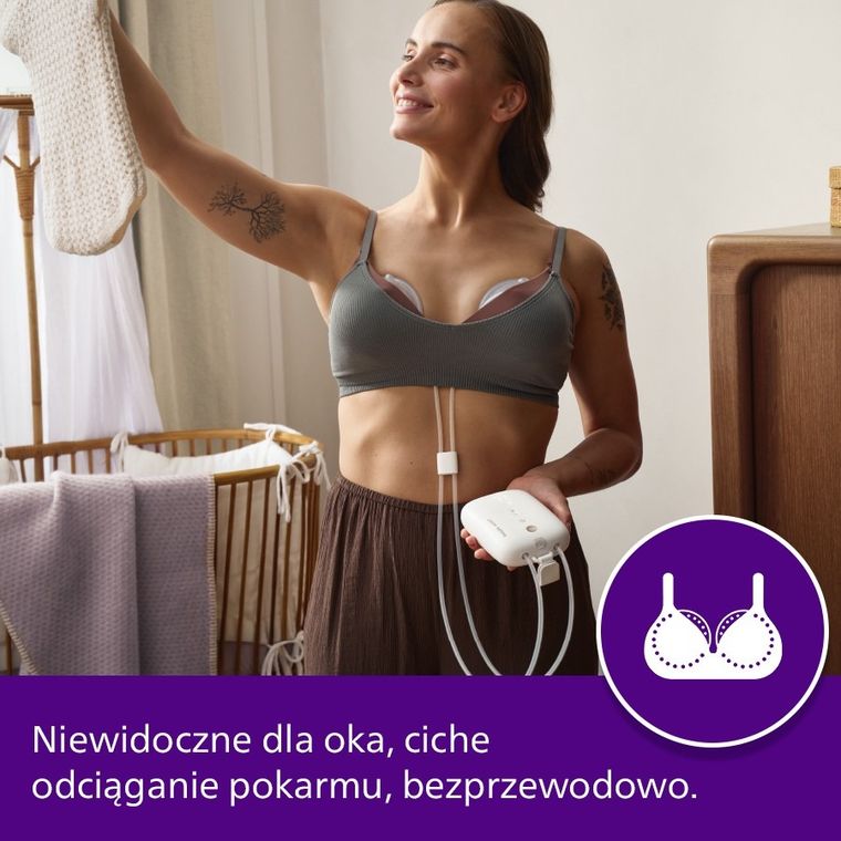 Philips Avent, SCF532/11, laktator elektryczny, podwójny, Hands-Free