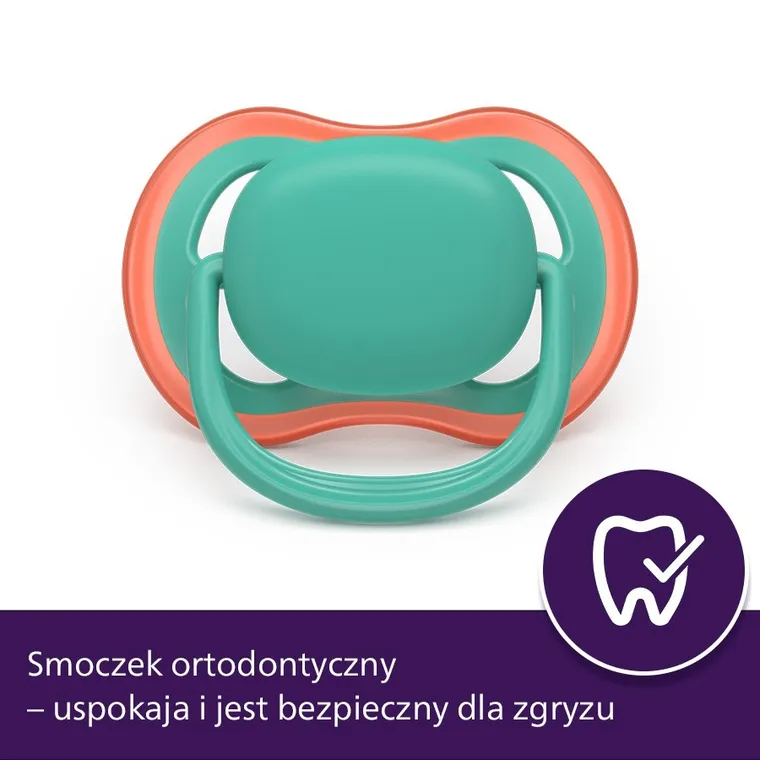 Philips Avent, smoczek ortodontyczny, 6-18 m, 2 szt.